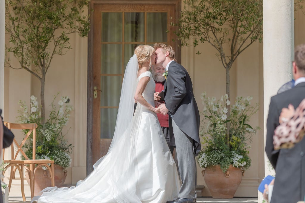 Amanda & Jono PapaKåta Sperry Tent Wedding, Rockley Manor, Flo Brooks Photography; Kiss The Bride