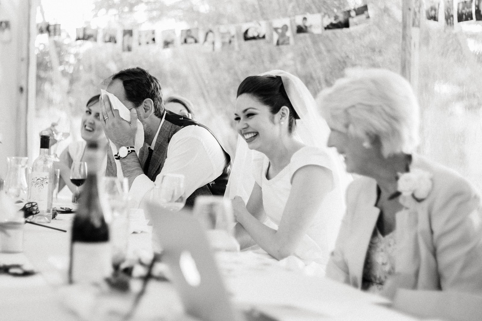 Charlotte & Tony Papakata Sperry Tent Wedding, Hampshire, Doug Treiber Photography; Funny Wedding Speeches
