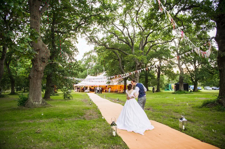 Charlotte & Tony Papakata Sperry Tent Wedding, Hampshire, Doug Treiber Photography; Woodland Setting