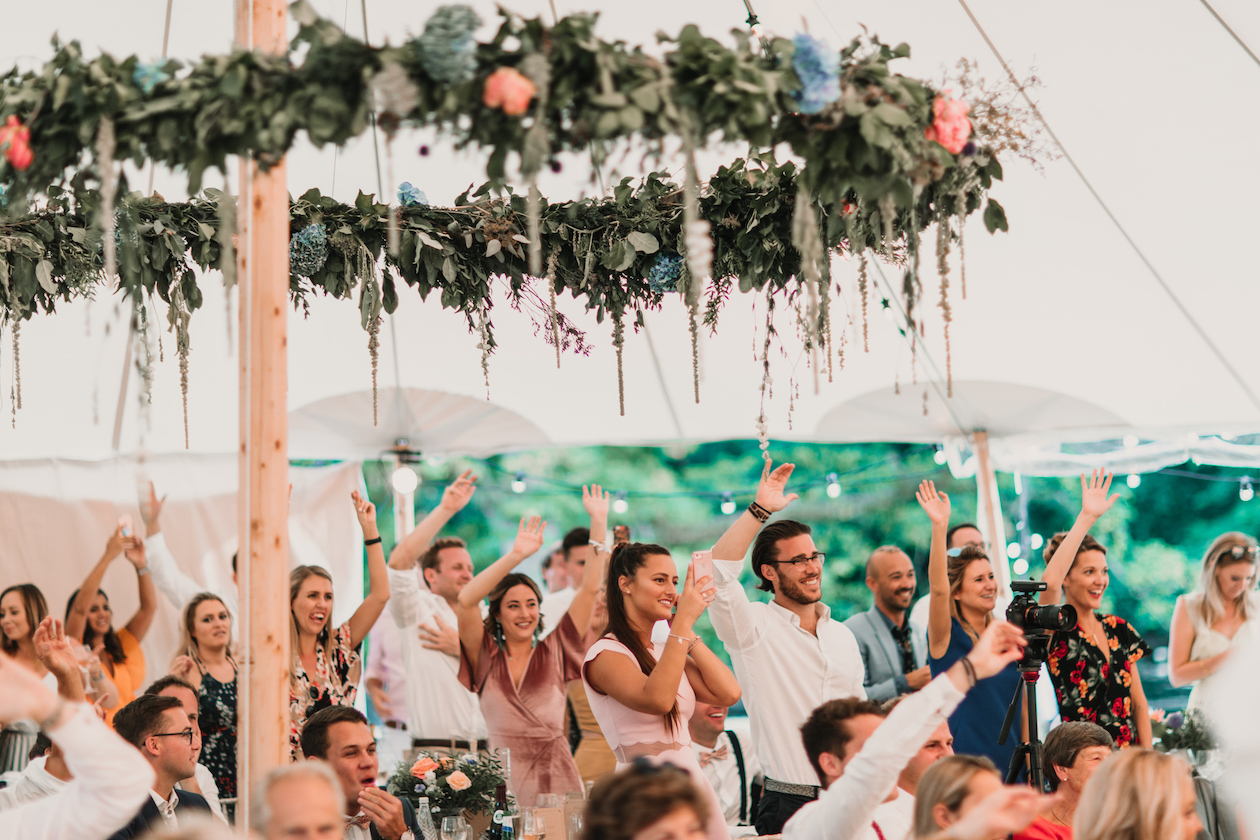 Emma & Tannah PapaKåta Sperry Tent Wedding, Yorkshire Dales, Natalie Pluck Photography; Wedding Guests Emma & Tannah PapaKåta Sperry Tent Wedding, Yorkshire Dales, Natalie Pluck Photography; Wedding Guests
