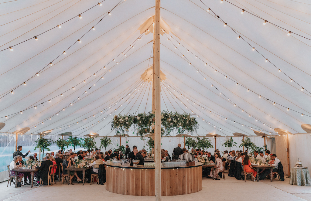 Harriett & Ed PapaKåta Sperry Tent Wedding in Wiltshire, Stories By Jules Photography; Fairy Lights Sperry Tent Interior Harriett & Ed PapaKåta Sperry Tent Wedding in Wiltshire, Stories By Jules Photography; Fairy Lights Sperry Tent Interior