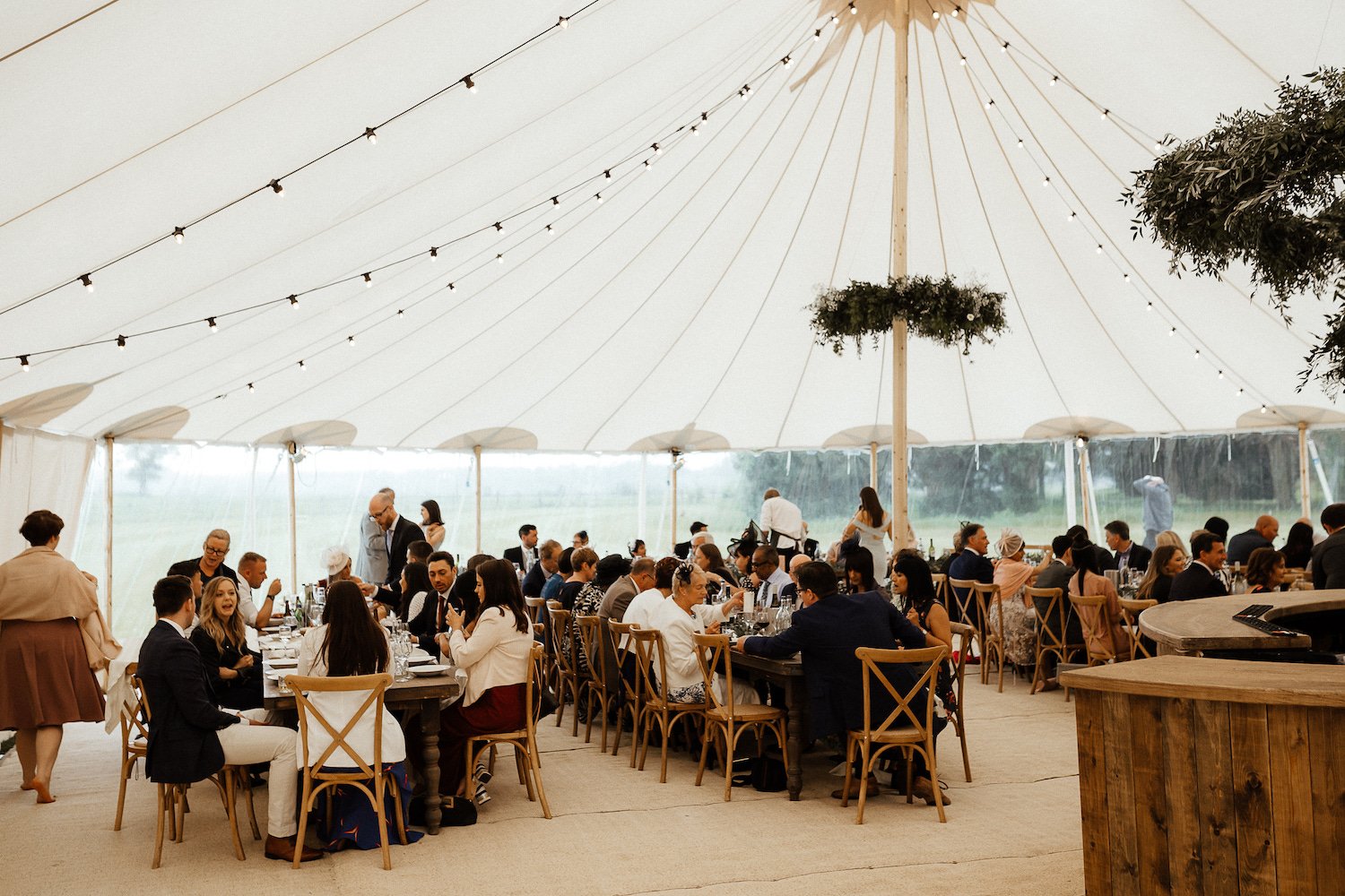 India & Sean PapaKåta Sperry Tent Wedding in Lincolnshire, Yorkshire, Caitlin & Jones Photography; Sperry Interior