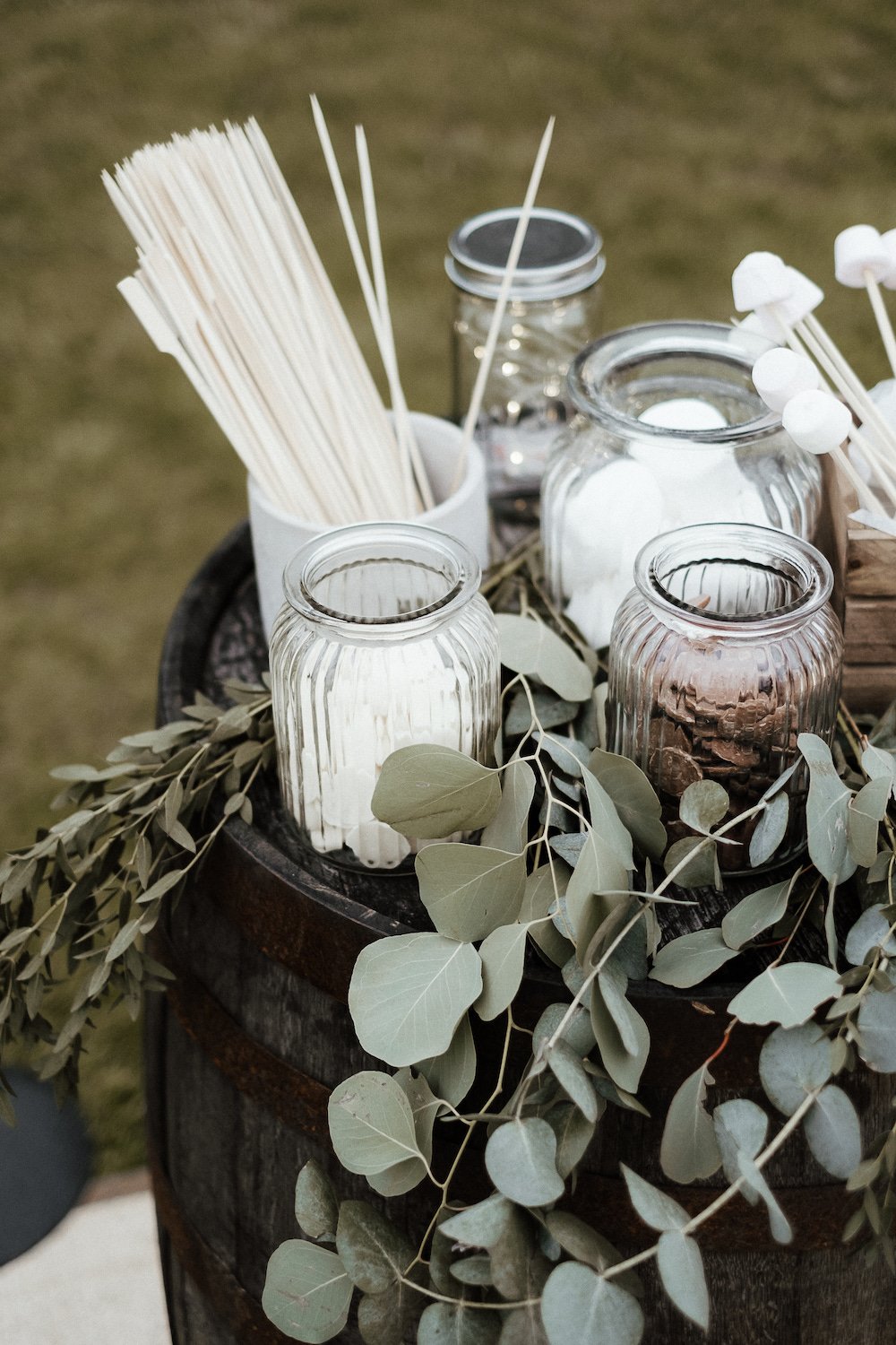 India & Sean PapaKåta Sperry Tent Wedding in Lincolnshire, Yorkshire, Caitlin & Jones Photography; Marshmallow Station 