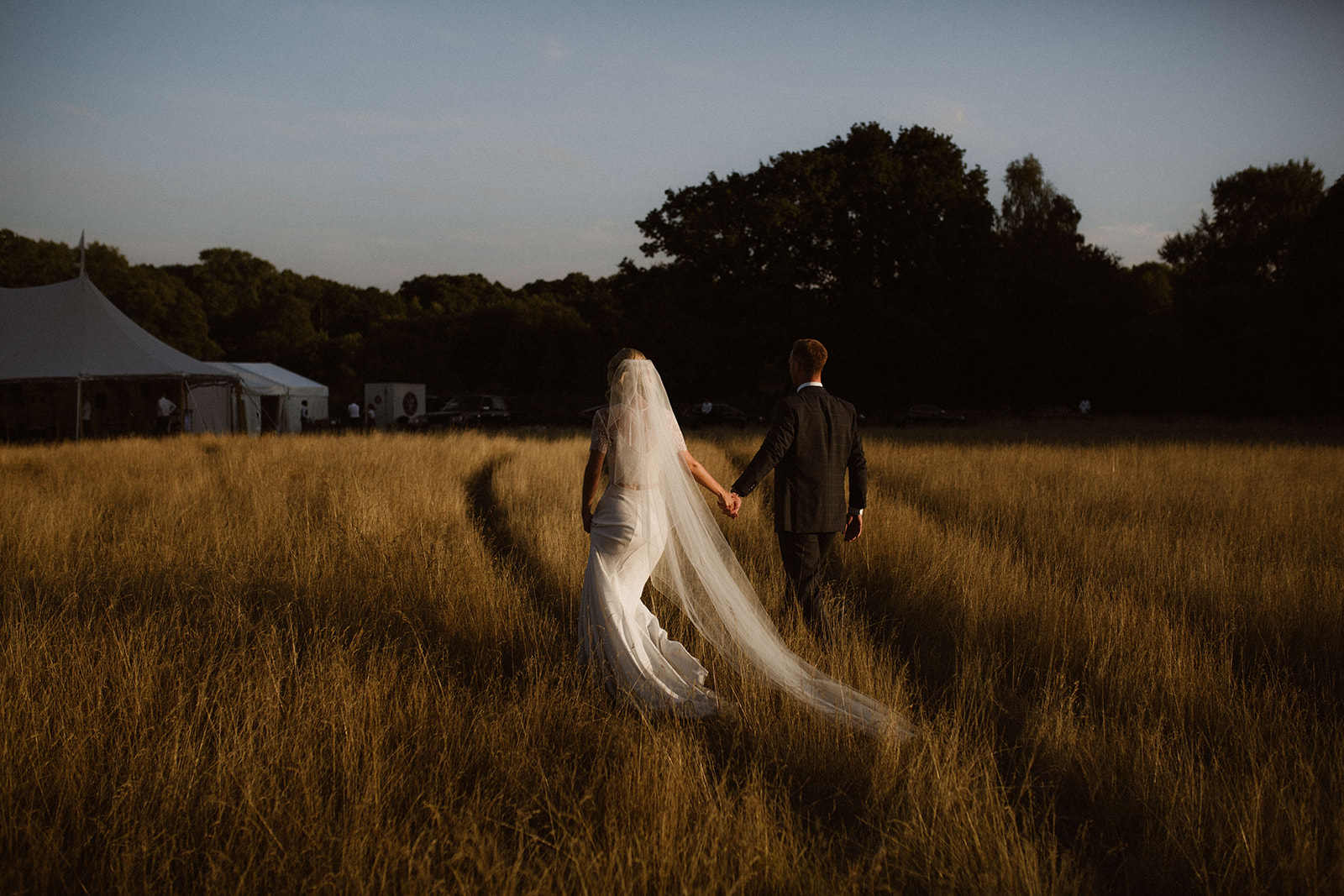 Lauren & David PapaKåta Sperry Tent Wedding, Mary Parker Photography; Walking To Sperry