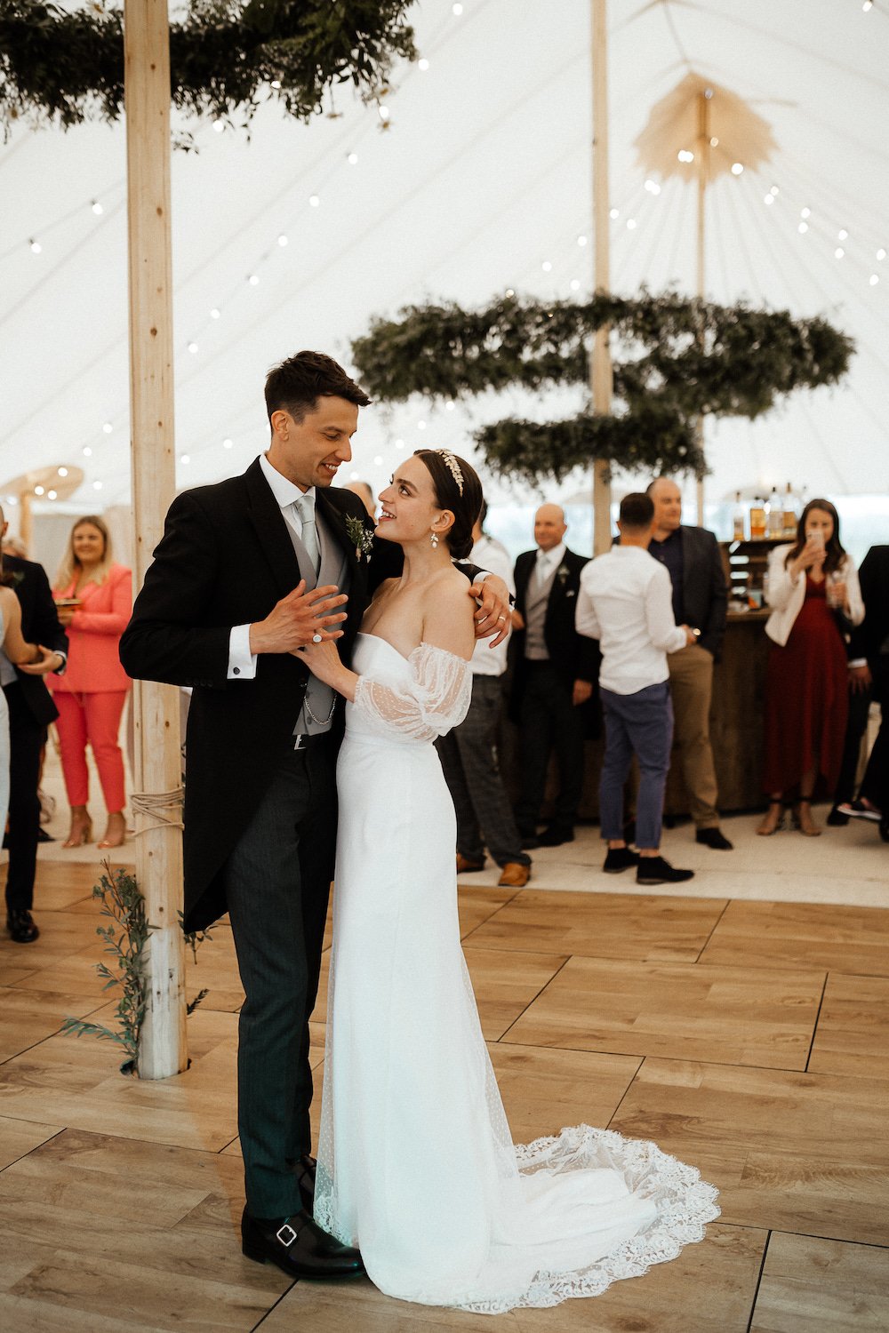 India & Sean PapaKåta Sperry Tent Wedding in Lincolnshire, Yorkshire, Caitlin & Jones Photography; Dreamy Sperry Tent Wedding