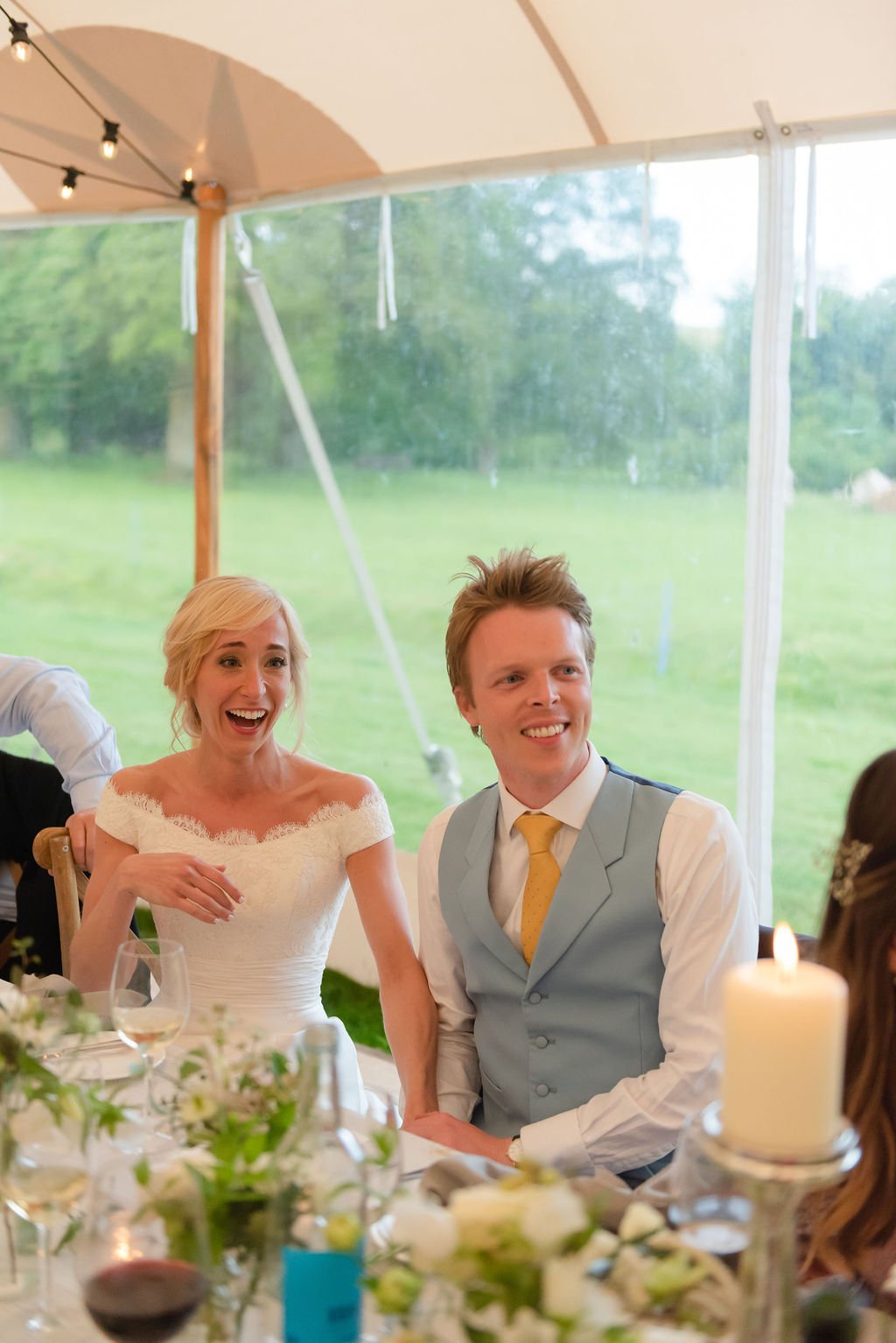 Amanda & Jono PapaKåta Sperry Tent Wedding, Rockley Manor, Flo Brooks Photography; Amazing Entertainment