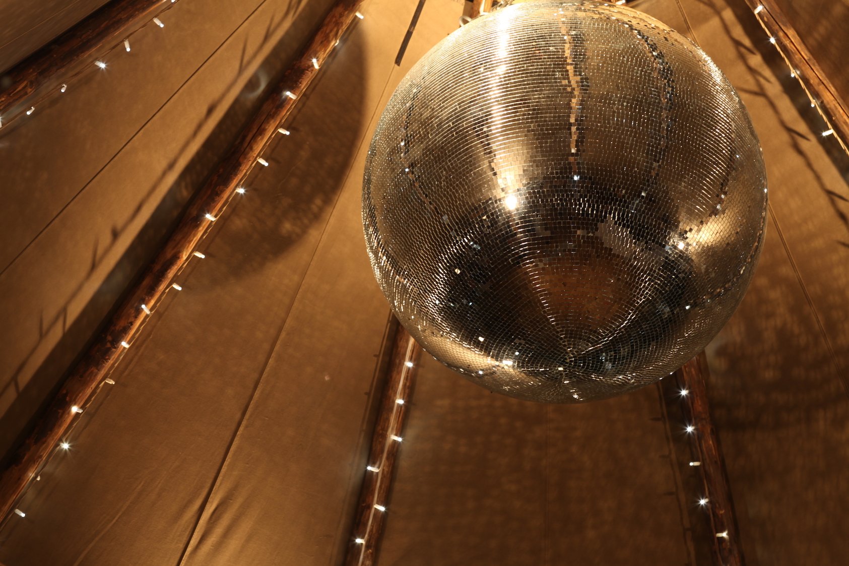 PapaKata Tipi with Giant Mirror Ball