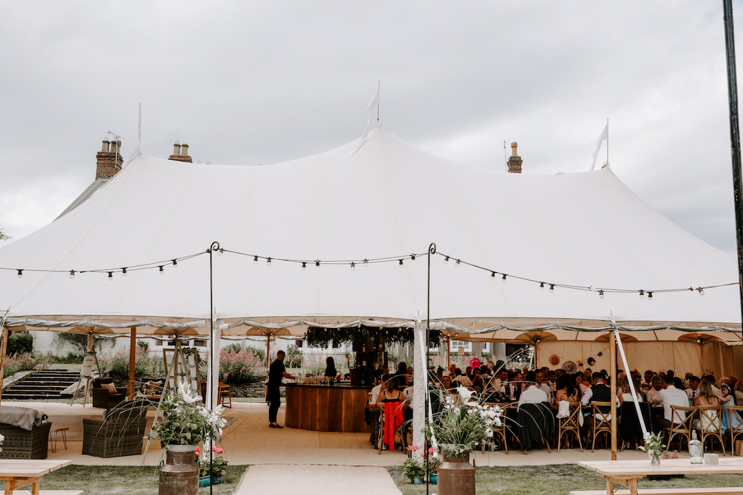 Fiona & Myles Stunning PapaKåta Sperry Tent Wedding in York, North Yorkshire. Photographed by Kieran Paul Photography; Sperry Tent Exterior