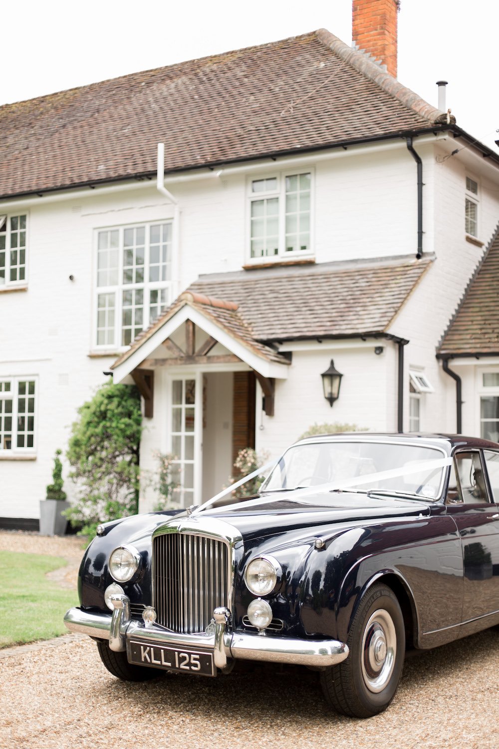 Hannah & Tom Stunning PapaKåta Sperry Tent Wedding in West Horsley, Surrey. Captured Beautifully by Helen Warner Photography; The Wedding Car