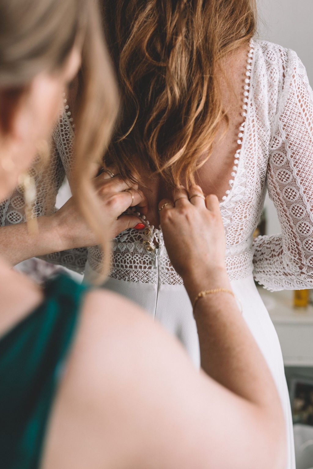 Charlotte & Joe PapaKåta Tipi Tent Wedding, North Yorkshire, Lumiere Photography; Bride Getting Ready 