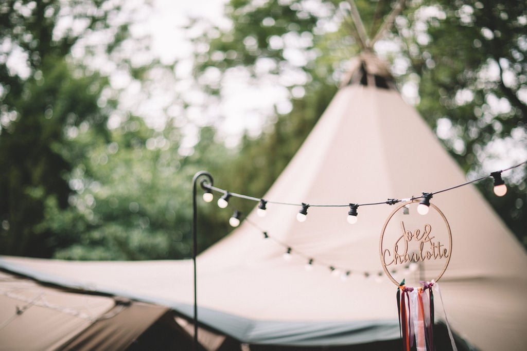 Charlotte & Joe PapaKåta Tipi Tent Wedding, North Yorkshire, Lumiere Photography; Tipi Wedding