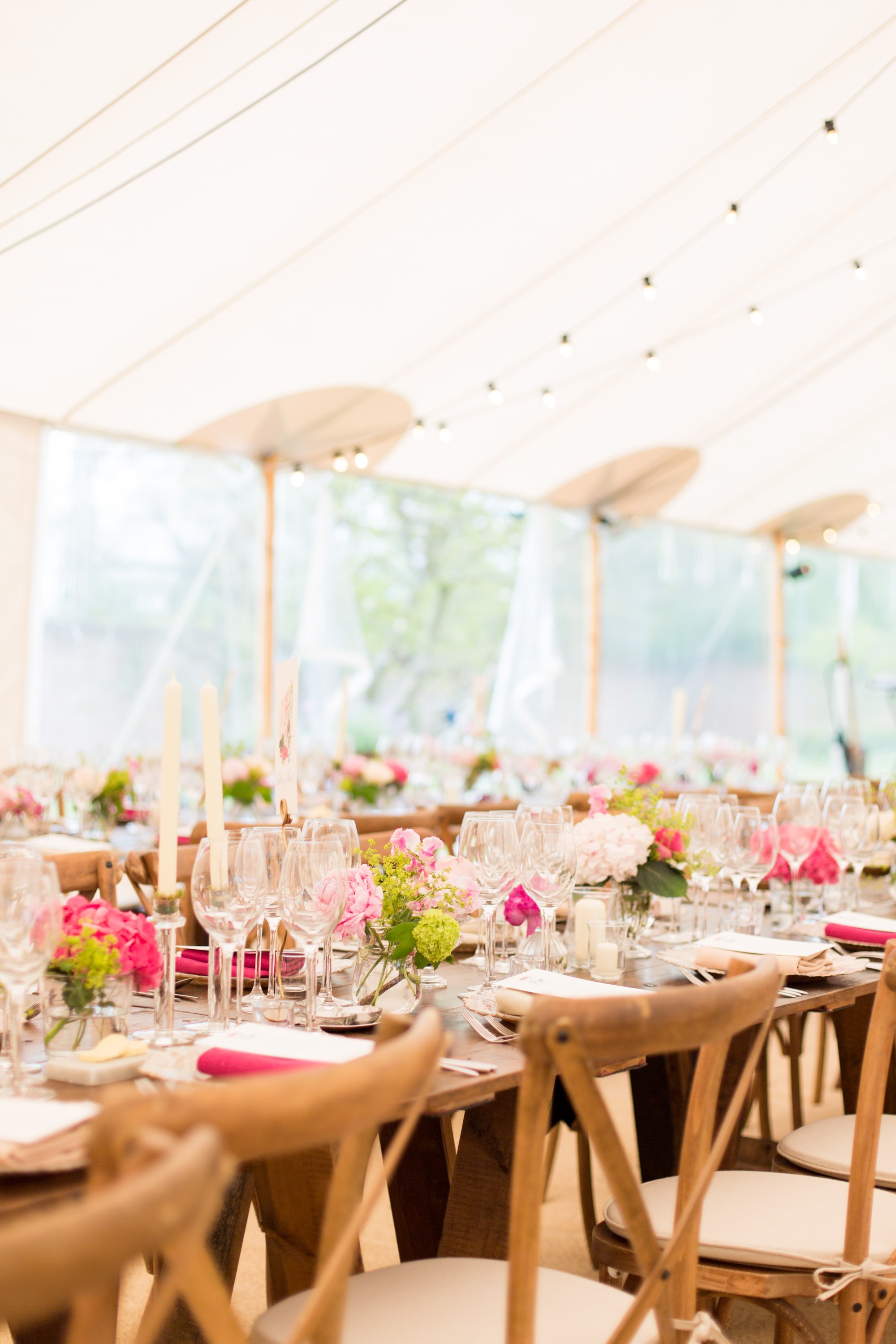 Hannah & Tom Stunning PapaKåta Sperry Tent Wedding in West Horsley, Surrey. Captured Beautifully by Helen Warner Photography; Close Up Table Details