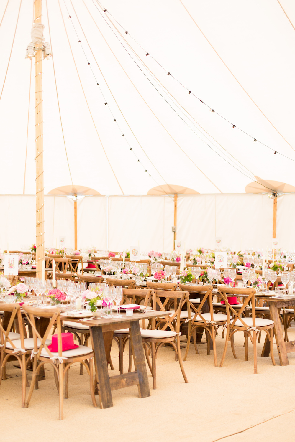 Hannah & Tom Stunning PapaKåta Sperry Tent Wedding in West Horsley, Surrey. Captured Beautifully by Helen Warner Photography; Festoon Drape in Sperry Tent