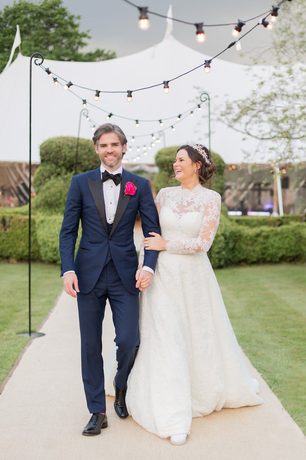Hannah & Tom Stunning PapaKåta Sperry Tent Wedding in West Horsley, Surrey. Captured Beautifully by Helen Warner Photography; Mr & Mrs