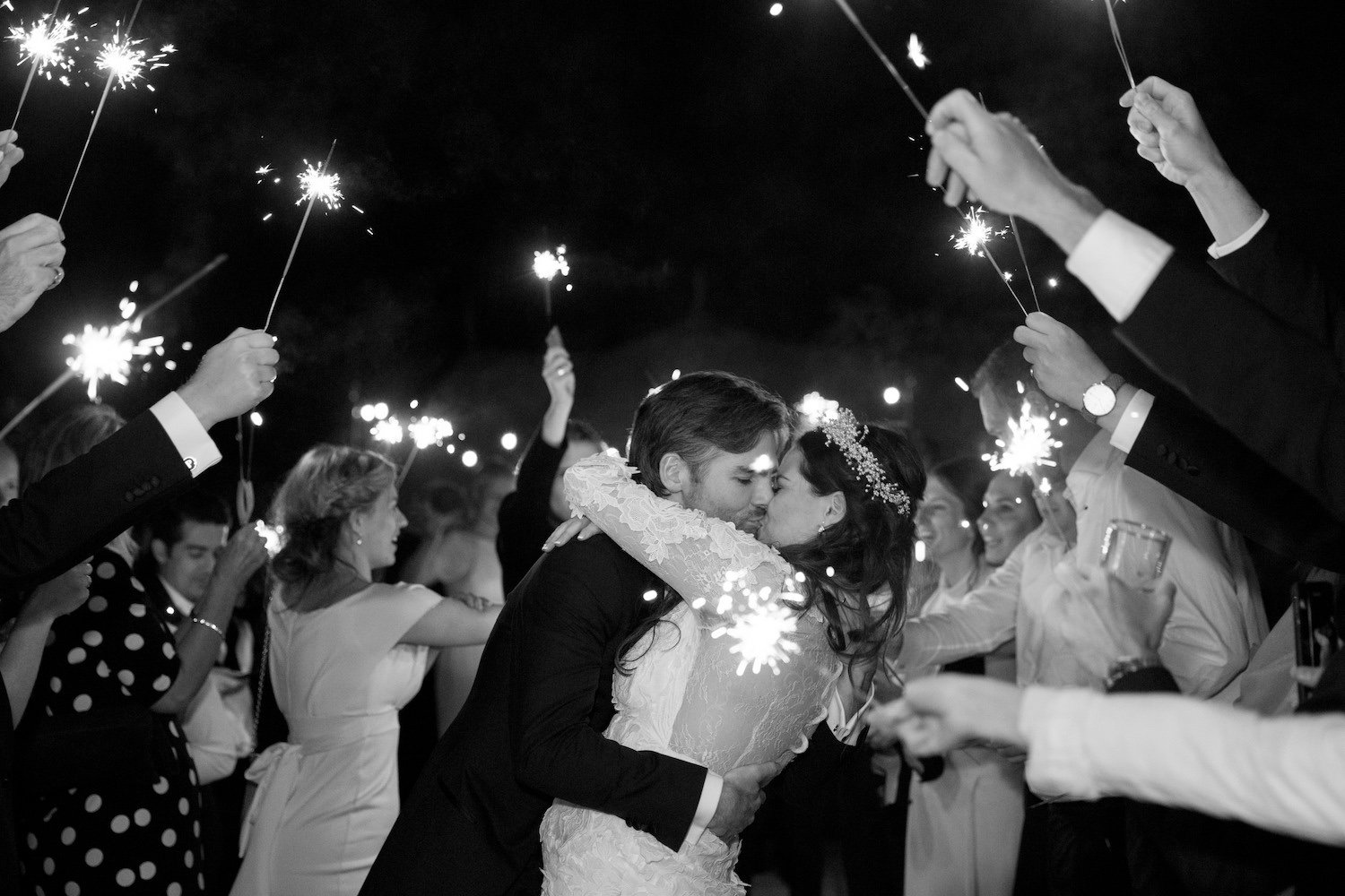 Hannah & Tom Stunning PapaKåta Sperry Tent Wedding in West Horsley, Surrey. Captured Beautifully by Helen Warner Photography; A Sparkling Send Off