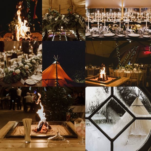PapaKata Tipi and Sperry Tent Winter Weddings and Events