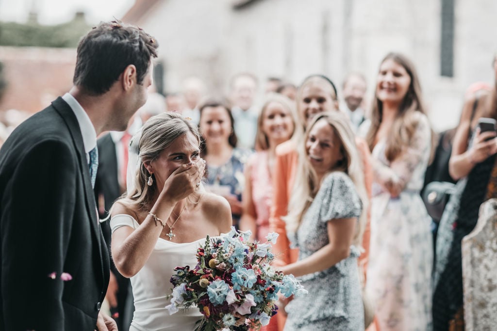 Lottie & Lanto's stunning PapaKåta Tipi & Sperry Tent Wedding in Shipley, West Sussex. Photography by Ben Wigglesworth; Wedding Day Surprise