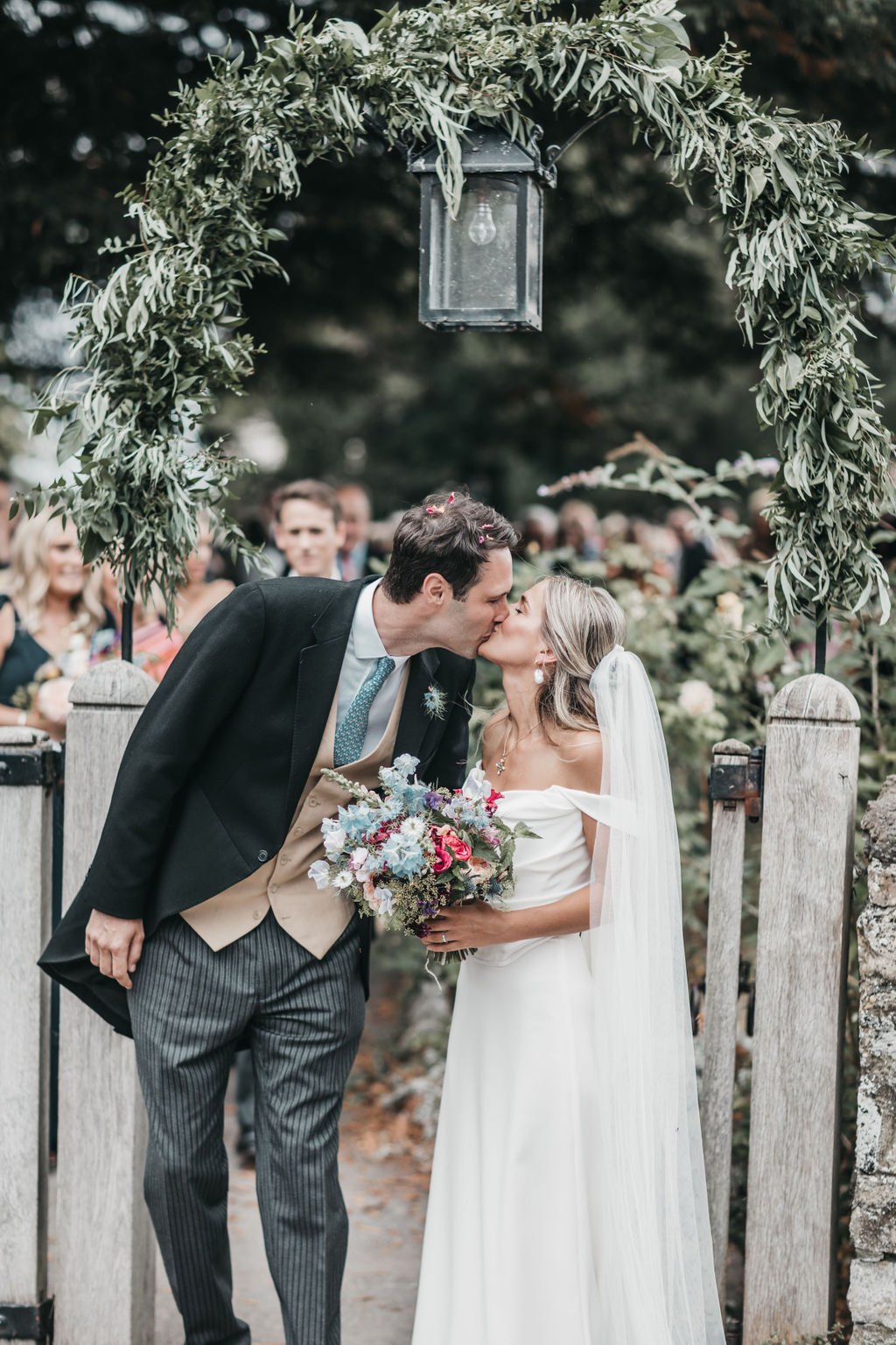 Lottie & Lanto's stunning PapaKåta Tipi & Sperry Tent Wedding in Shipley, West Sussex. Photography by Ben Wigglesworth; Mr & Mrs
