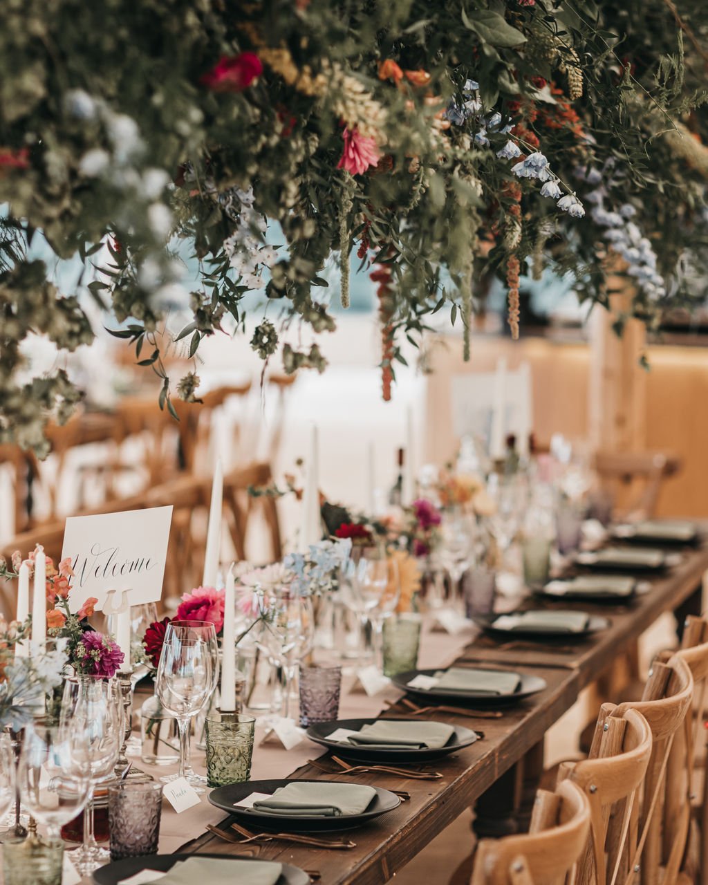 Lottie & Lanto's stunning PapaKåta Tipi & Sperry Tent Wedding in Shipley, West Sussex. Photography by Ben Wigglesworth; Sperry Set Up