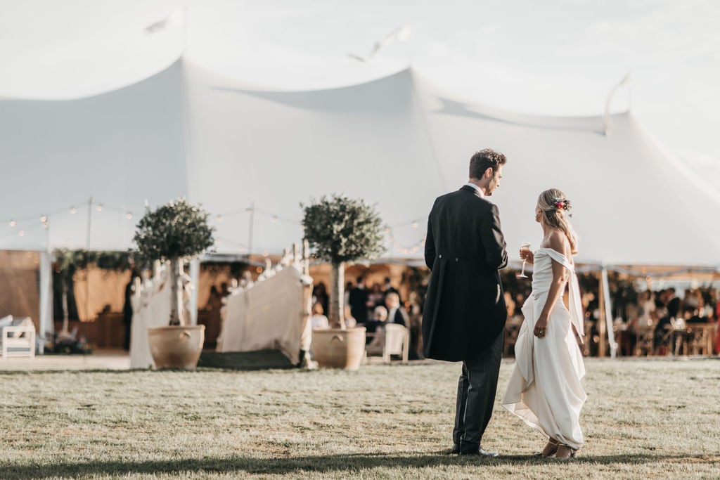 Lottie & Lanto's stunning PapaKåta Tipi & Sperry Tent Wedding in Shipley, West Sussex. Photography by Ben Wigglesworth; Stunning Sperry