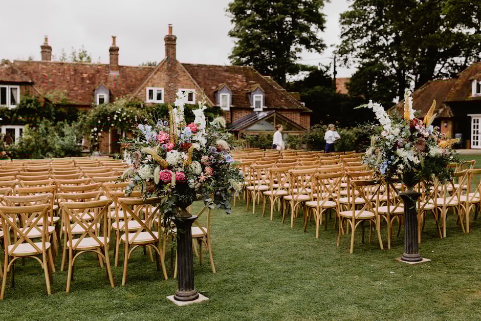 Jess & James stunning PapaKåta Sperry & Tipi Tent Wedding in Aldworth, Berkshire. Photographed beautifully by Benjamin Stuart Photography; Stunning Outdoor Ceremony