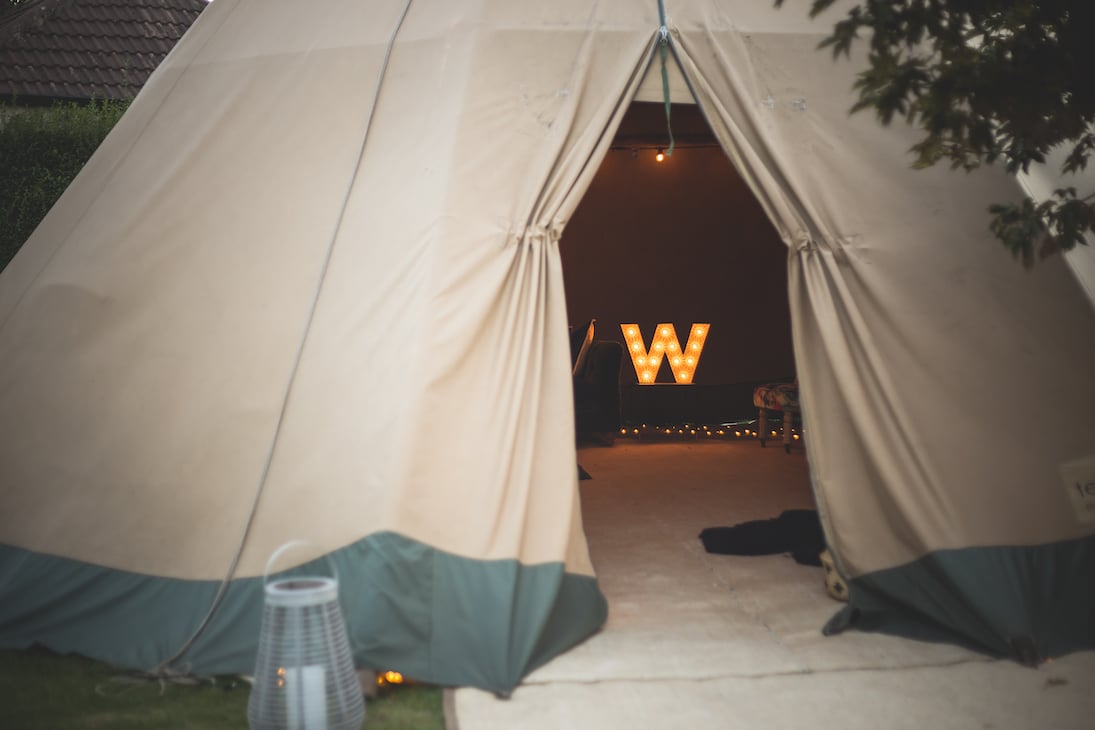 PapaKåta Tipi for Katie Woods "Come Down to the Woods" NO HOUSE RULES Party by Matt McCormick Photography; Tipi Zip Entrance