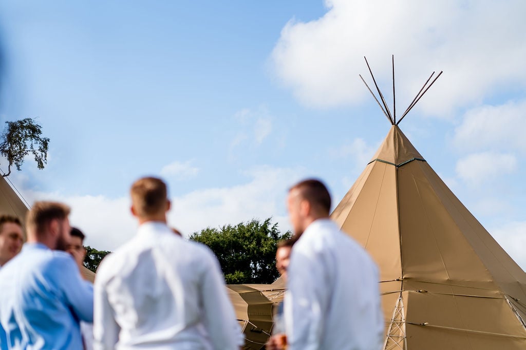 Laura & James Gorgeous PapaKåta Tipi Wedding in Yorkshire, Photographed by Joe Dodsworth Photography; Summer Tipi Wedding