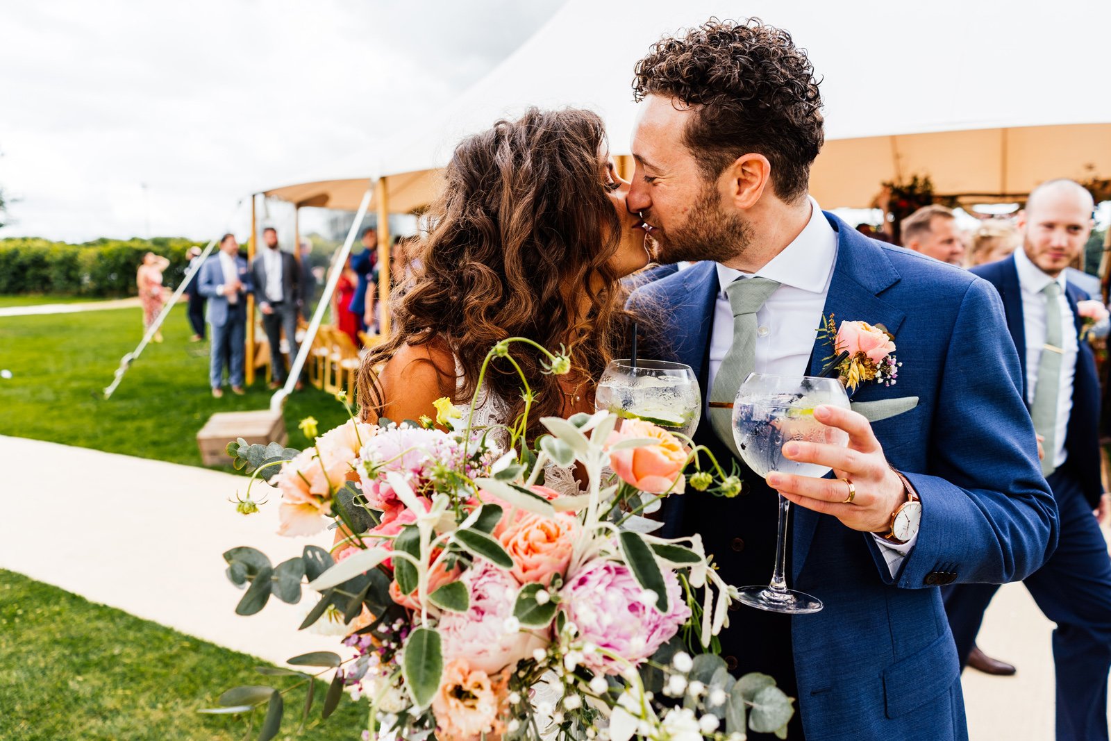 Alana & Adam Stunning PapaKåta Sperry Tent Wedding in Huntingdon, Cambridgeshire. Photography by Aaron Collett; The Happy Couple