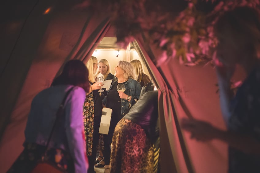 PapaKåta Tipi for Katie Woods "Come Down to the Woods" NO HOUSE RULES Party by Matt McCormick Photography; Party Time!