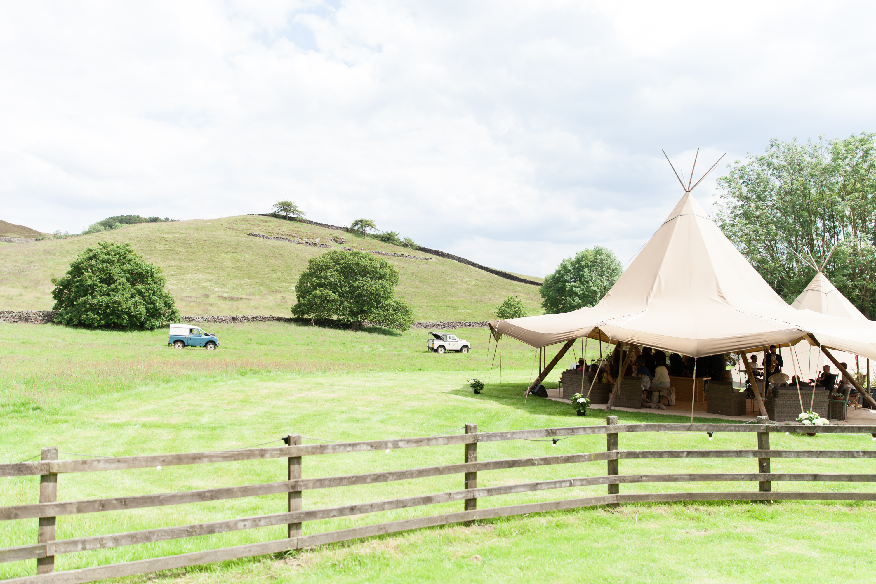 Jess & Rob's stunning PapaKåta Tipi Tent Wedding in Ilkley, West Yorkshire. Photography by Helen Warner; Witches Hat