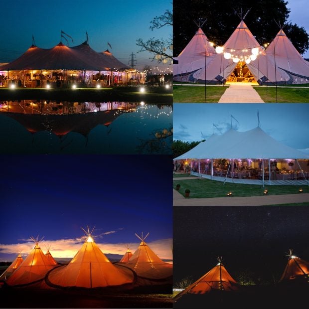 PapaKåta Tipi Sperry Tent Christmas Party