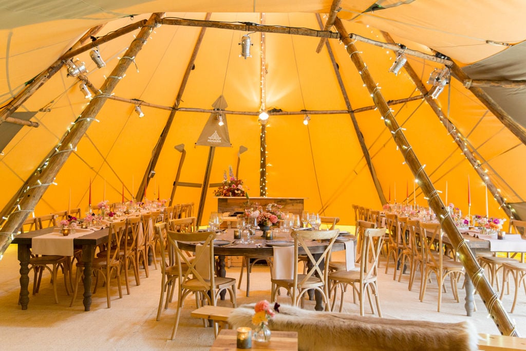 PapaKåta Autumn Open Weekend 2019 Tipi Tent, Photographed by Helen Warner Photography; Tipi Interior