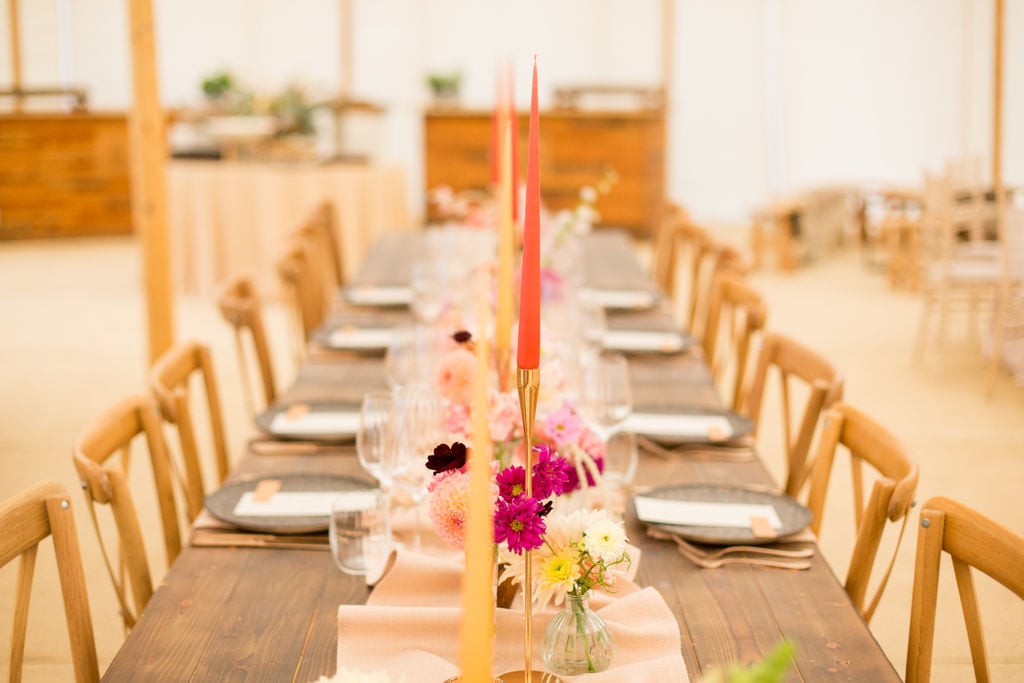 PapaKåta Autumn Open Weekend 2019 Sperry Tent, Photographed by Helen Warner Photography; Table Set Up