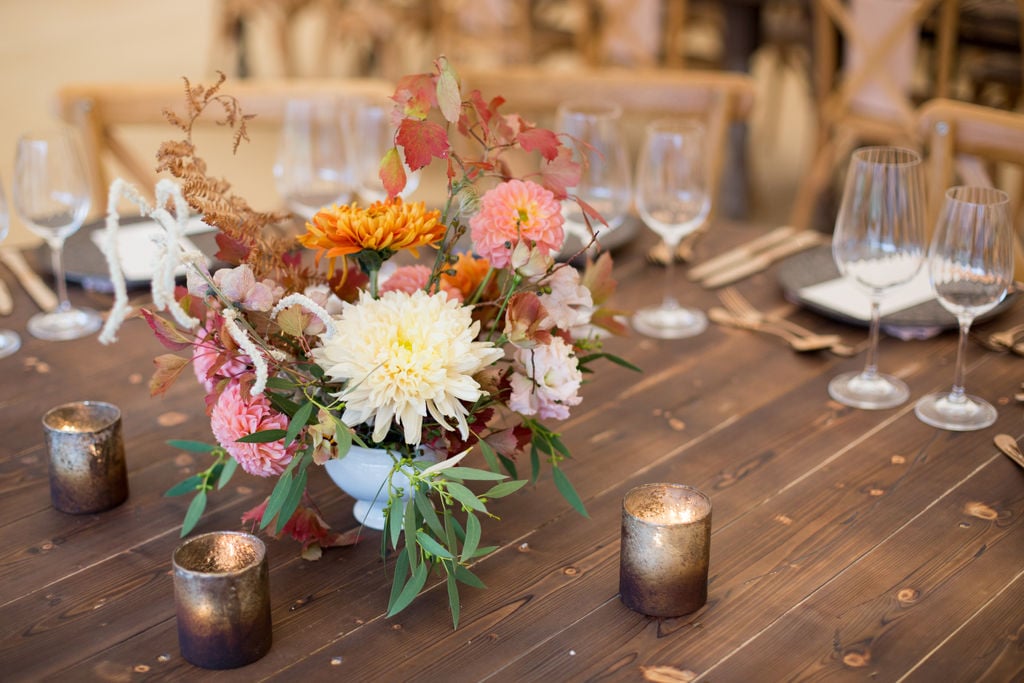 PapaKåta Autumn Open Weekend 2019 Sperry Tent, Photographed by Helen Warner Photography; Round Farmhouse Table Set Up