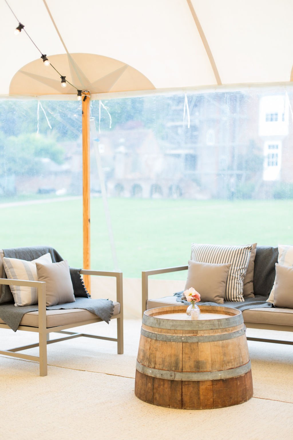 PapaKåta Autumn Open Weekend 2019 Sperry Tent, Photographed by Helen Warner Photography; Hamptons Sofa Set 