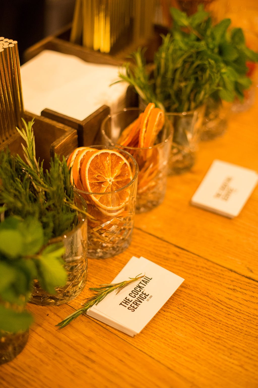 PapaKåta Autumn Open Weekend 2019 Tipi Tent, Photographed by Helen Warner Photography; Cocktail Garnishes