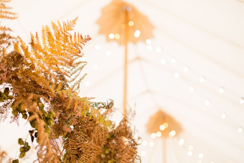 PapaKåta Autumn Open Weekend 2019 Sperry Tent, Photographed by Helen Warner Photography; Festoon Drape 