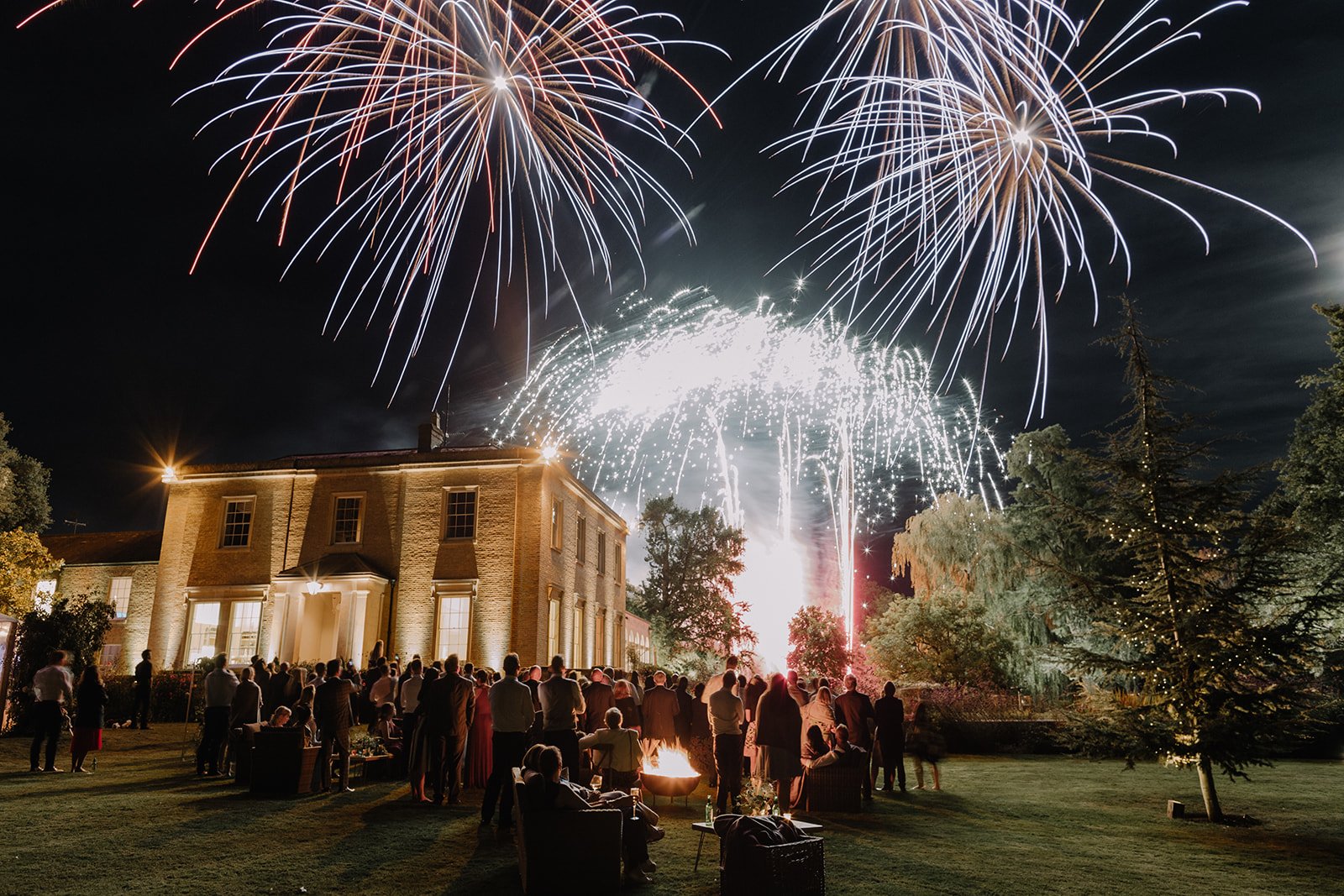 Sophie & James Gorgeous PapaKåta Sperry Tent Wedding in Cambridgeshire, Photographed by Beccy Goddard Photography; Fireworks