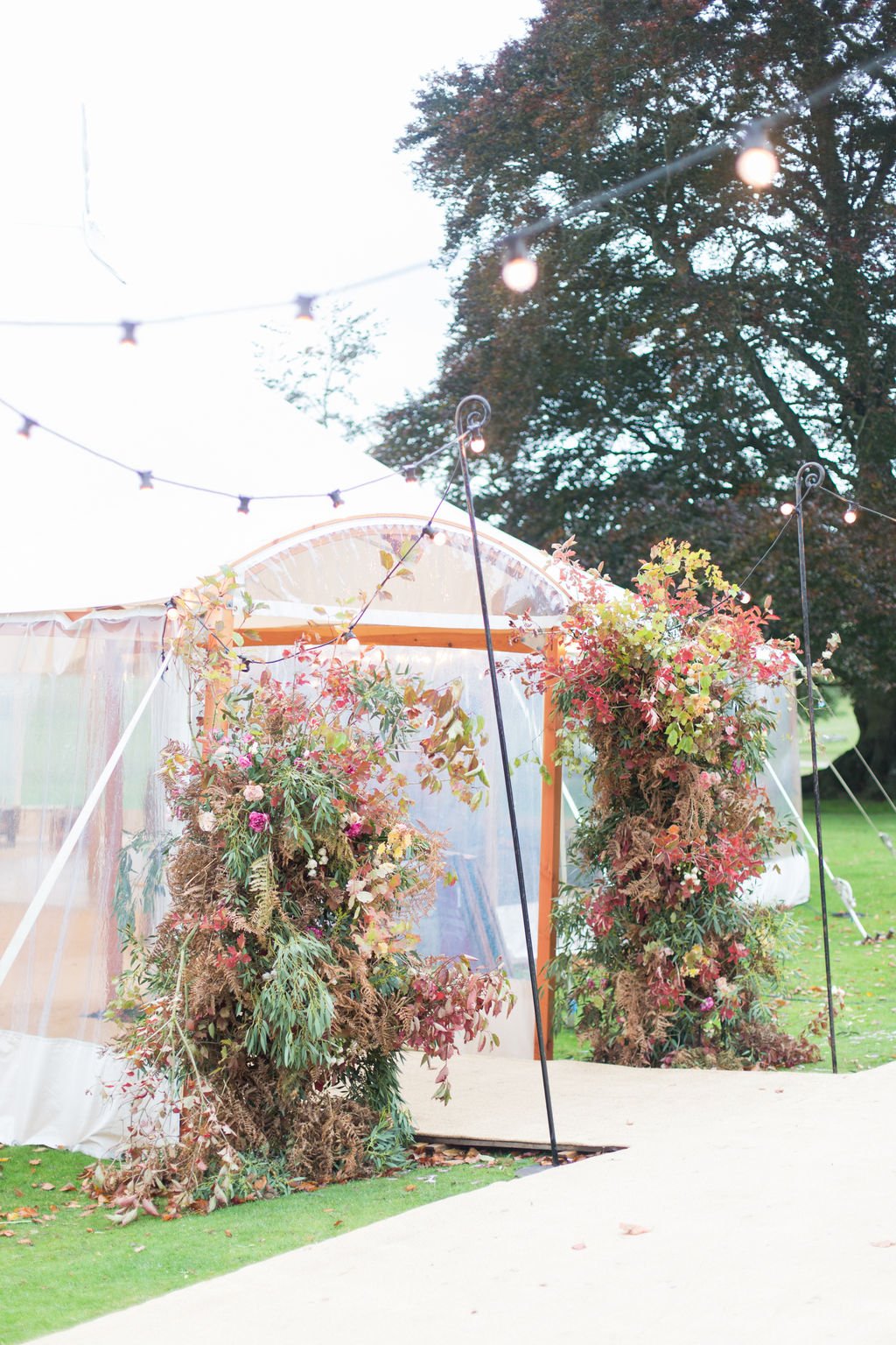 PapaKåta Autumn Open Weekend 2019 Sperry Tent, Photographed by Helen Warner Photography; Sperry Archway Entrance