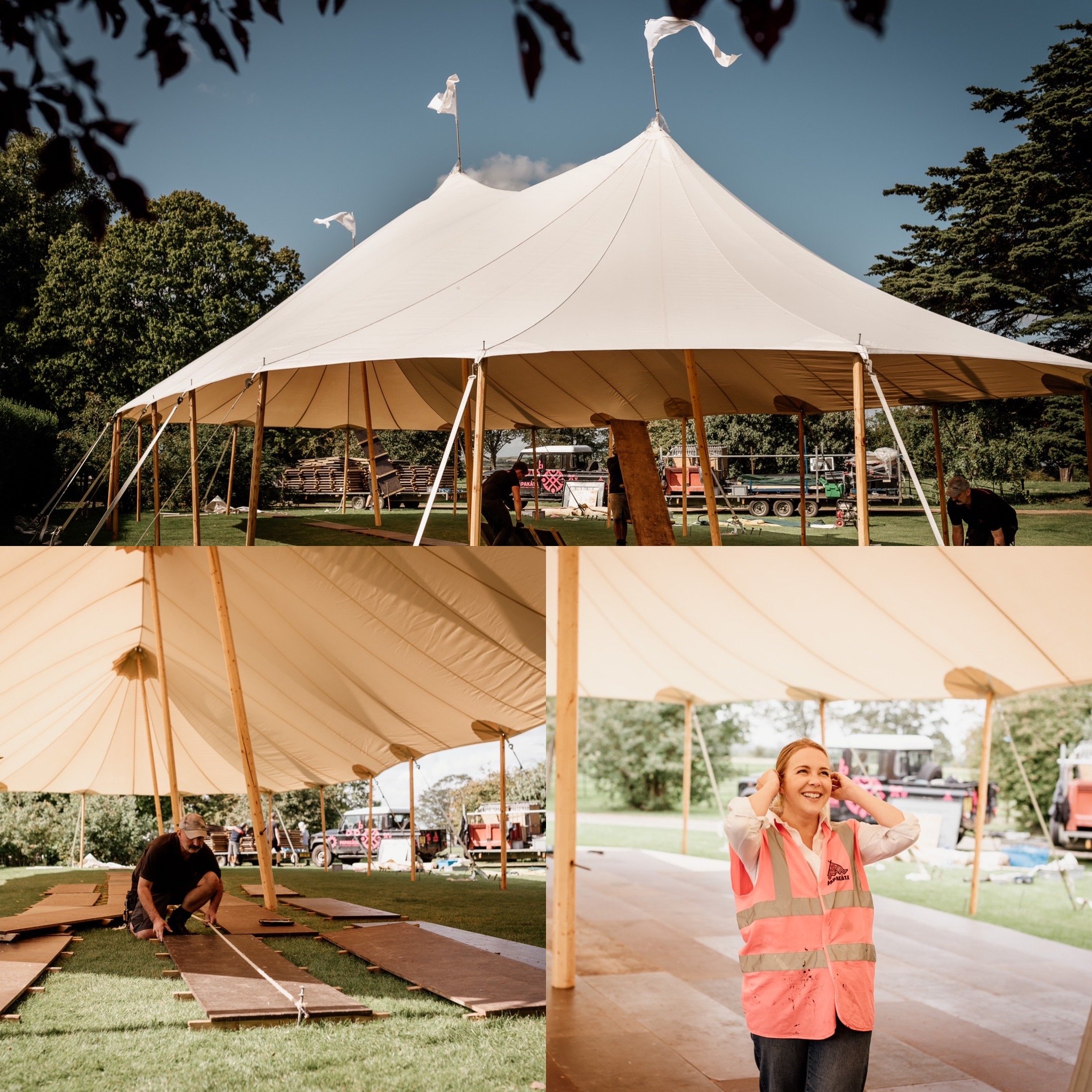 Laying the Flooring_PapaKata Building a Sperry Tent Natalite Hewitt Supplier Challenge by Twig and Vine Laying the Flooring_PapaKata Building a Sperry Tent Natalite Hewitt Supplier Challenge by Twig and Vine