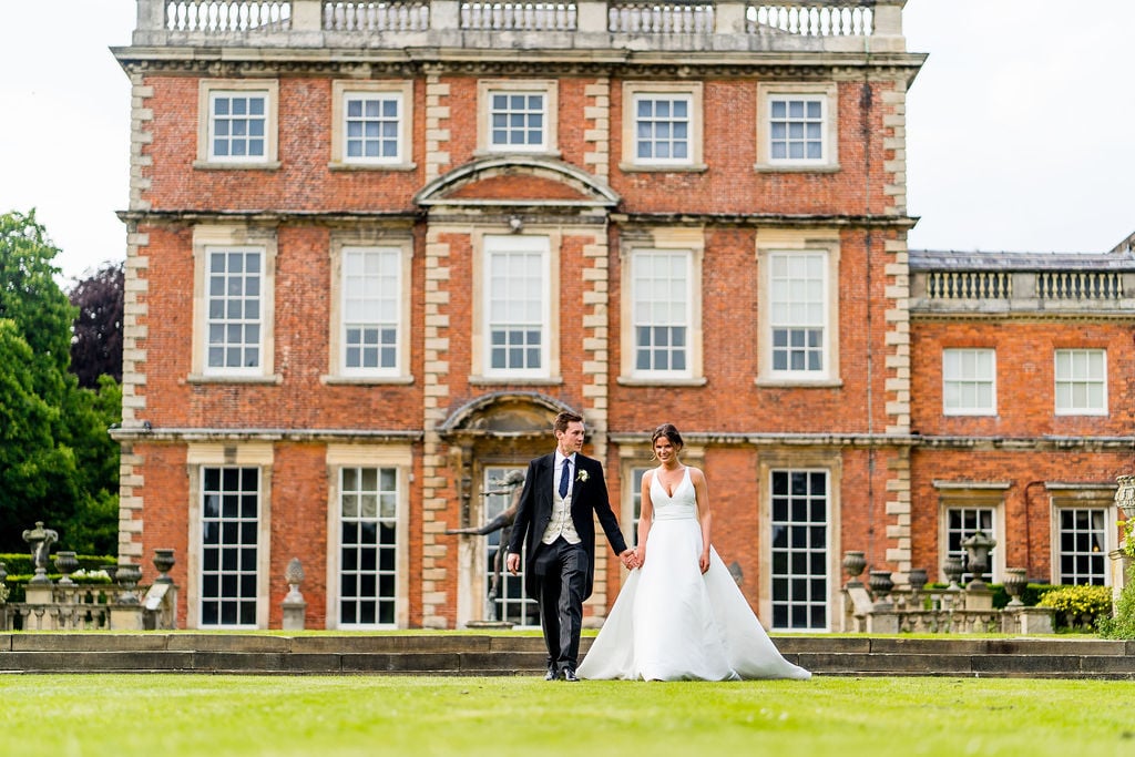 Fi & James PapaKåta Sperry Tent Wedding at Newby Hall in Yorkshire. Photographed by Joe Dodsworth Photography; The Happy Bride & Groom
