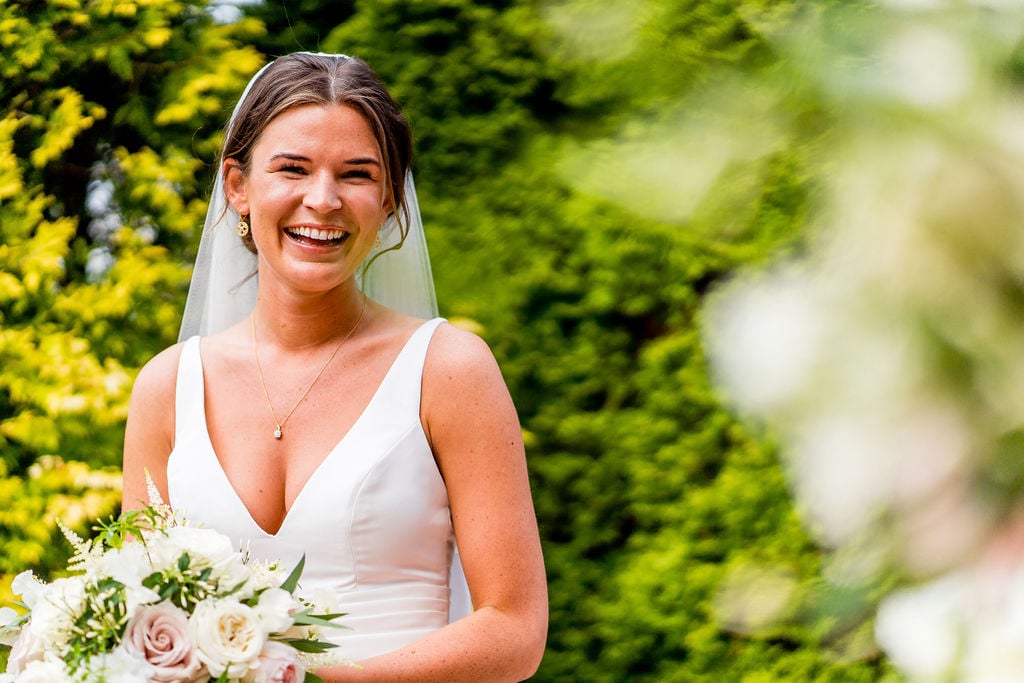 Fi & James PapaKåta Sperry Tent Wedding at Newby Hall in Yorkshire. Photographed by Joe Dodsworth Photography; Beautiful Bride