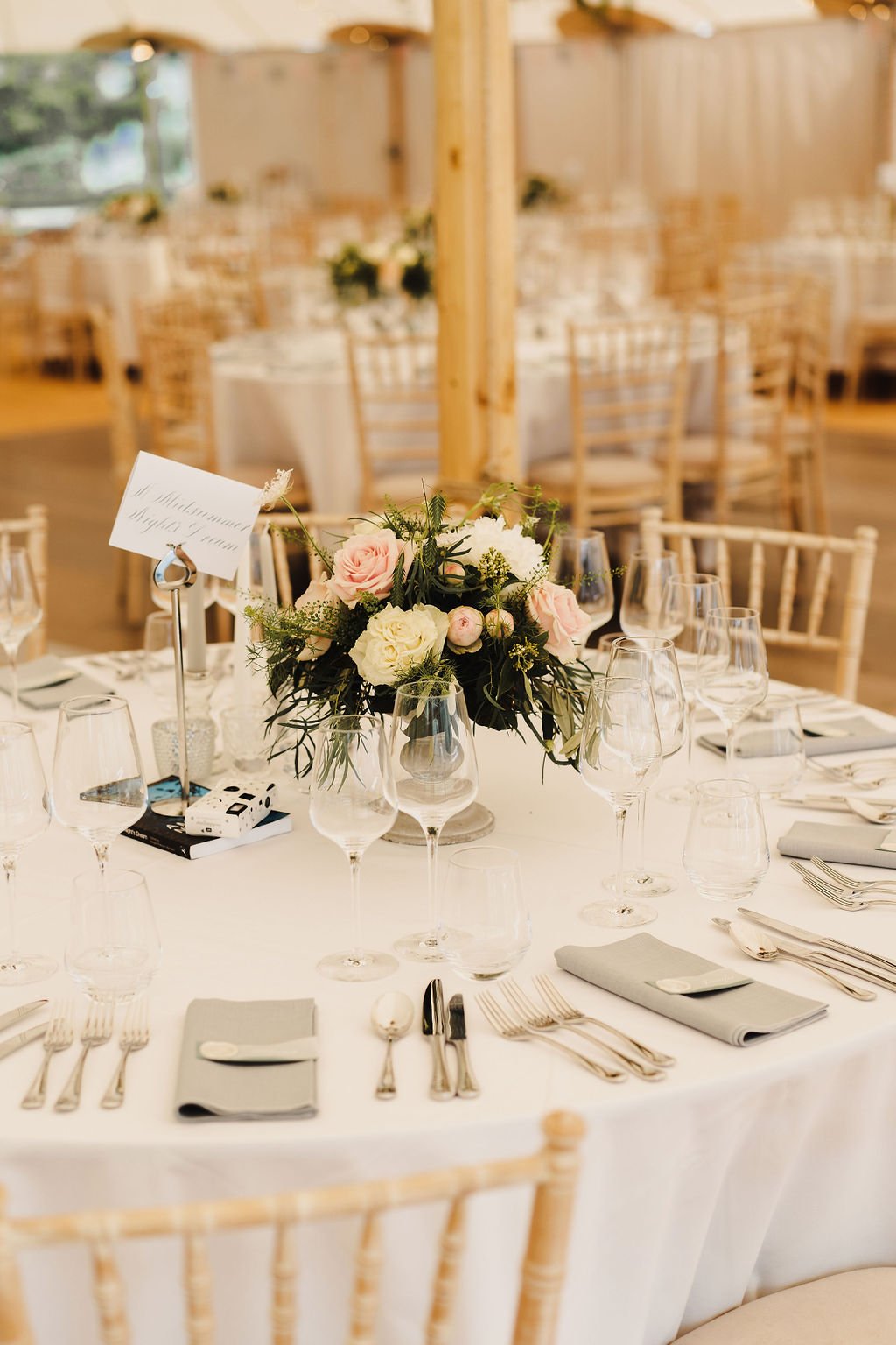 Ruth & Alex PapaKåta Sperry Tent Wedding in Angus, Scotland. Photographed by Anna Urban Photography; Gorgeous Table Set Up