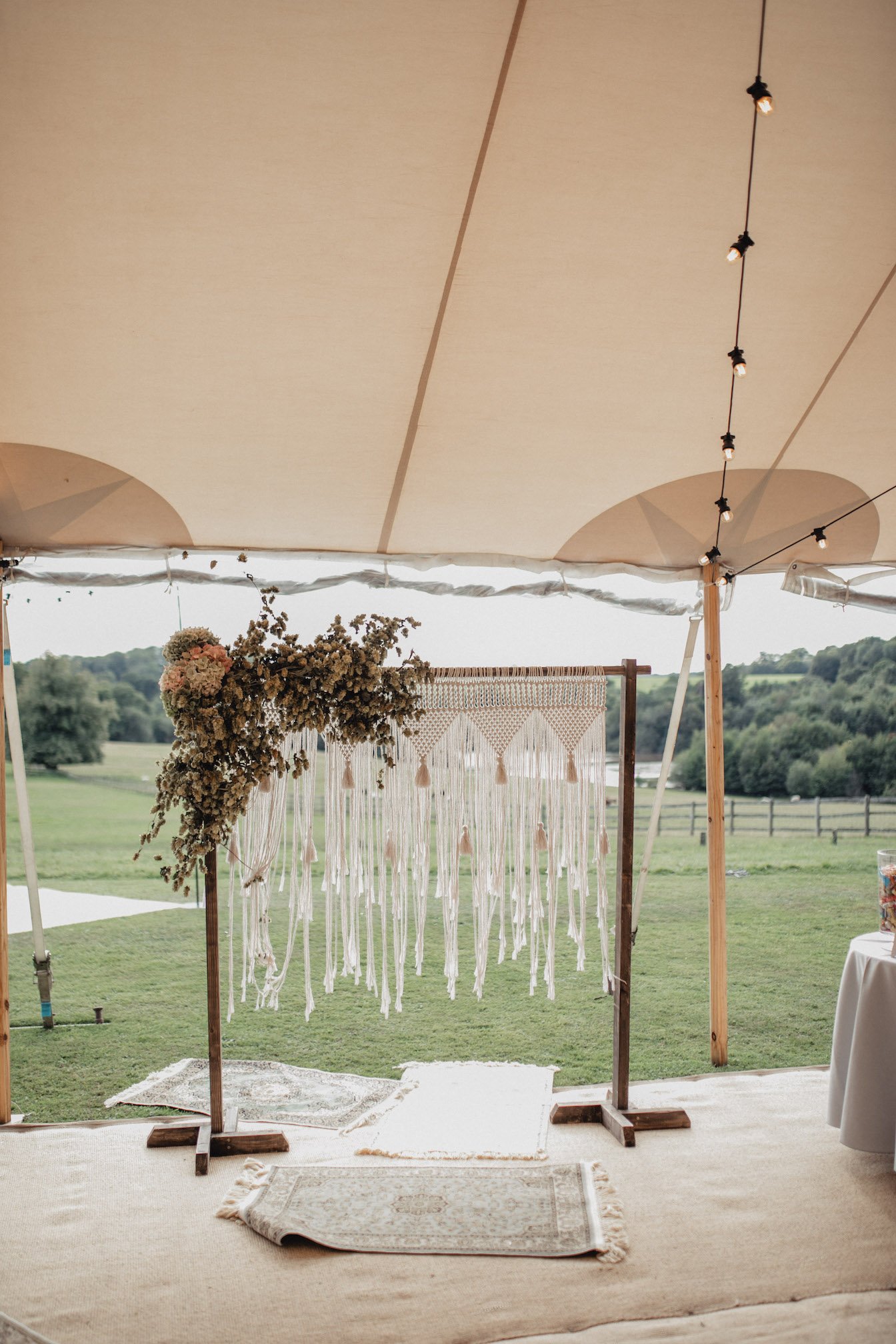 Isabel & Ope Stunning PapaKåta Sperry Tent Wedding at Buckhurst Park, Withyham. Photography by Ben & Kadin; Boho Dreamy Wedding Vibes