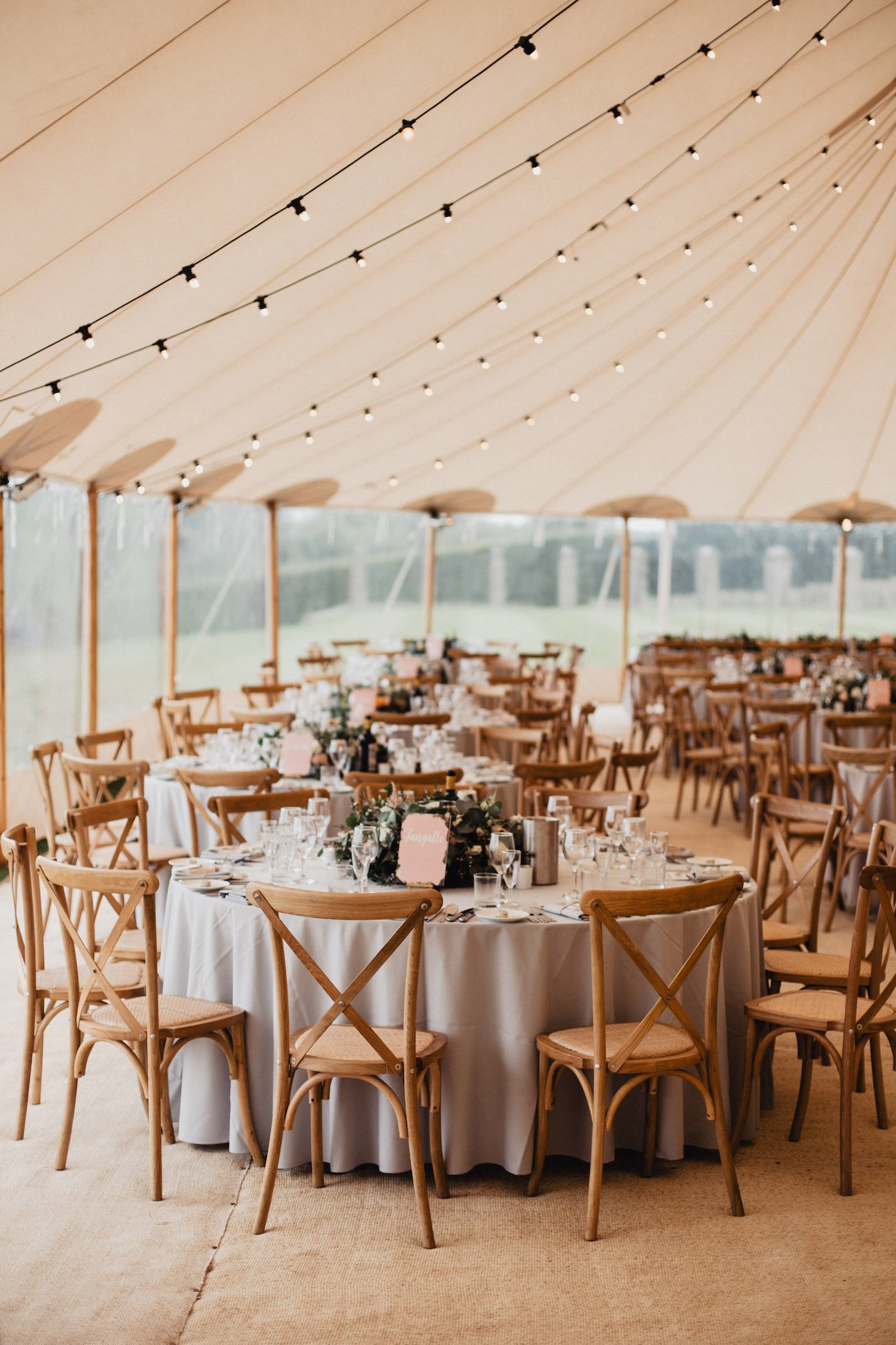 Isabel & Ope Stunning PapaKåta Sperry Tent Wedding at Buckhurst Park, Withyham. Photography by Ben & Kadin; Sperry Interior