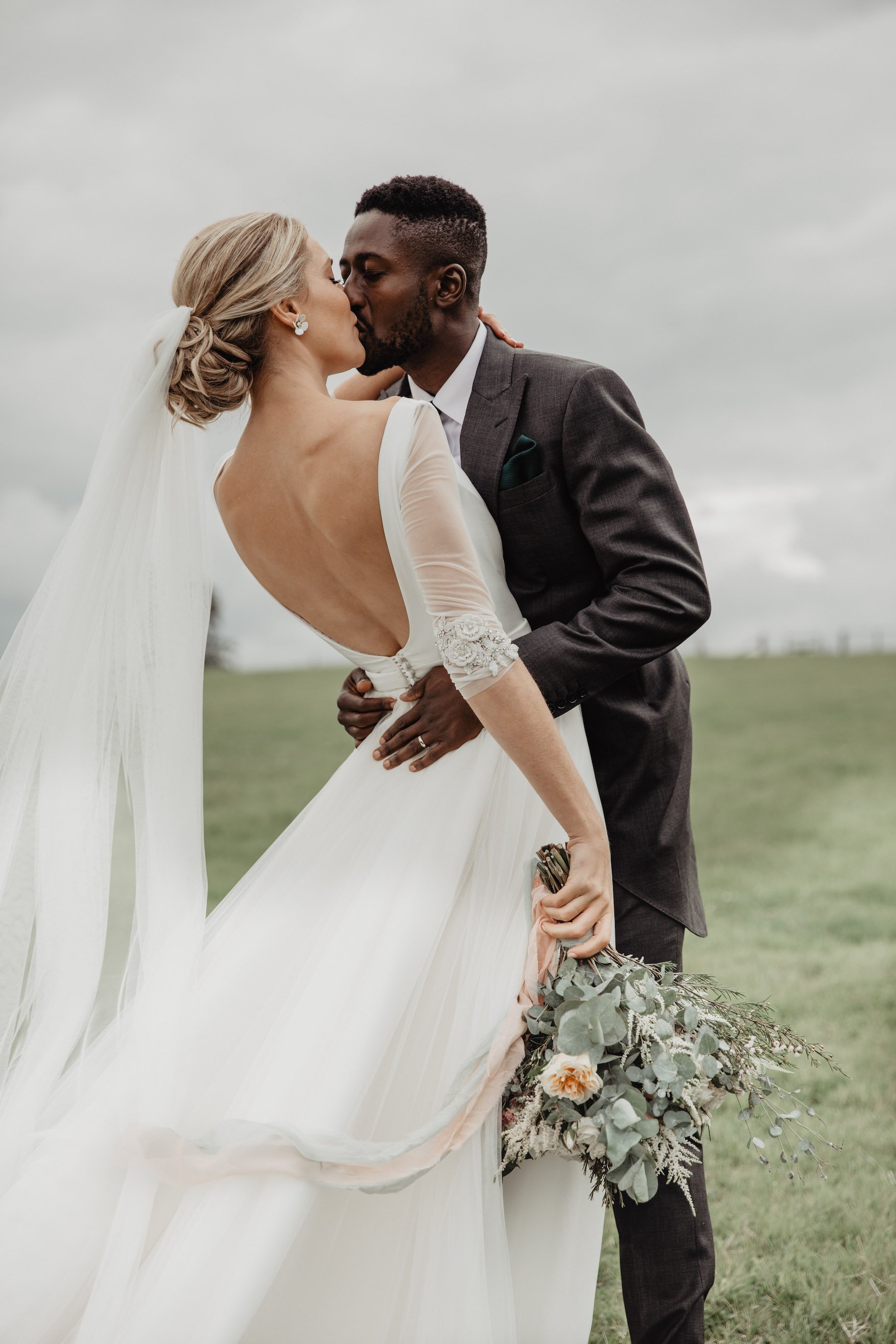 Isabel & Ope Stunning PapaKåta Sperry Tent Wedding at Buckhurst Park, Withyham. Photography by Ben & Kadin; Beautiful Bride & Groom