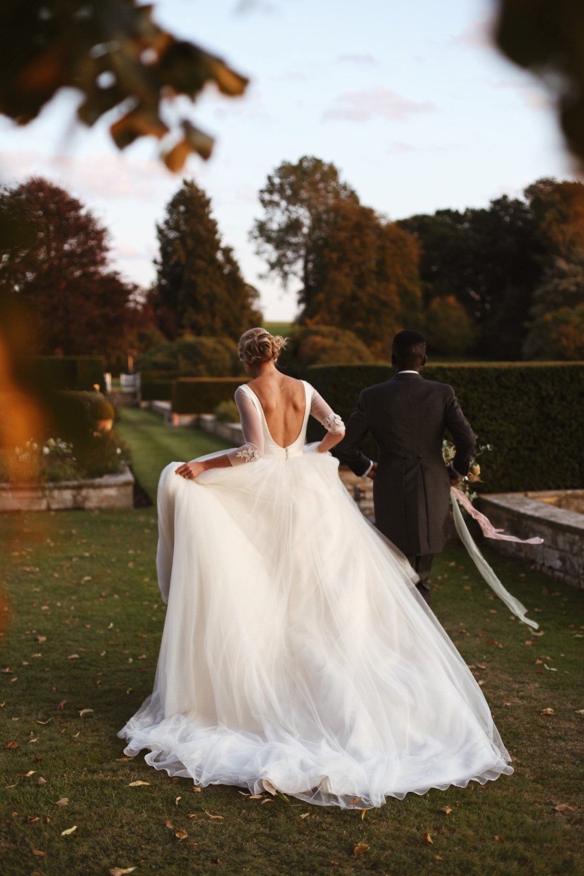 Isabel & Ope Stunning PapaKåta Sperry Tent Wedding at Buckhurst Park, Withyham. Photography by Ben & Kadin; Wedding Dress Details