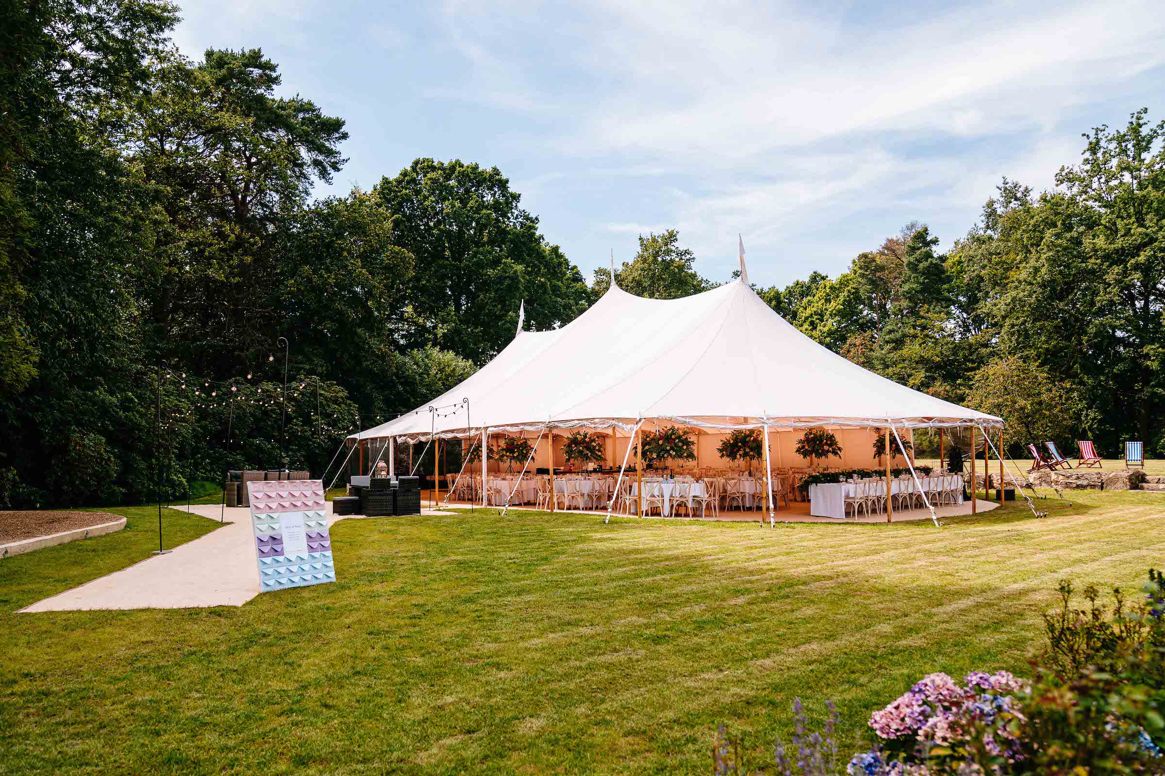 Tara & Garry Beautiful PapaKåta Sperry Tent & Naked Tipi Wedding in Virginia Water, Sarah Legge Photography; Beautiful Summer Outoor Wedding