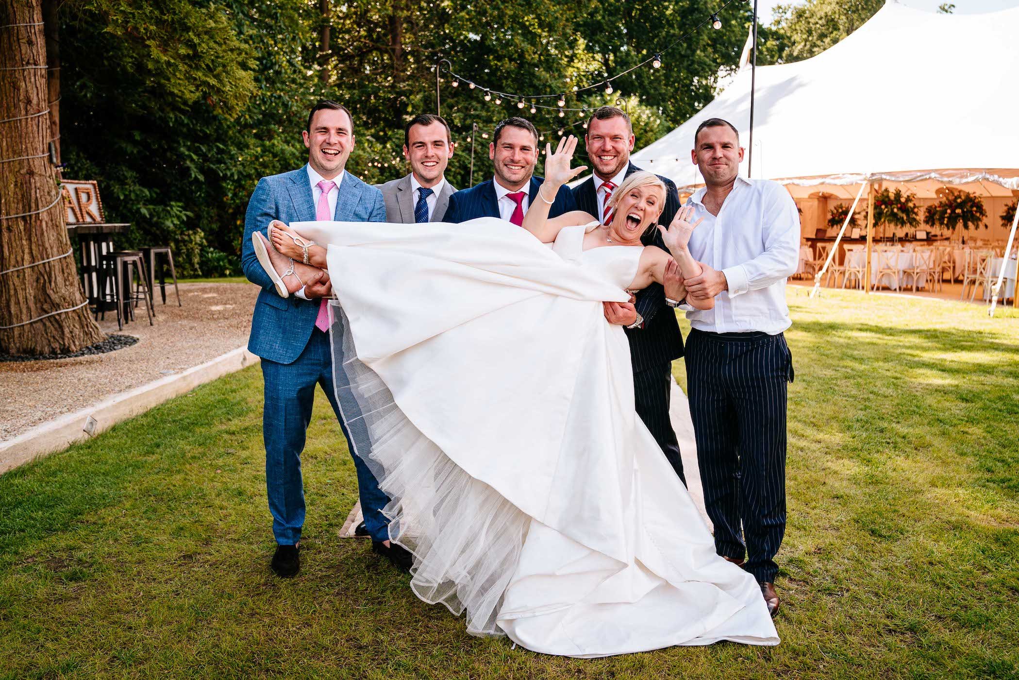 Tara & Garry Beautiful PapaKåta Sperry Tent & Naked Tipi Wedding in Virginia Water, Sarah Legge Photography; Wedding Fun!