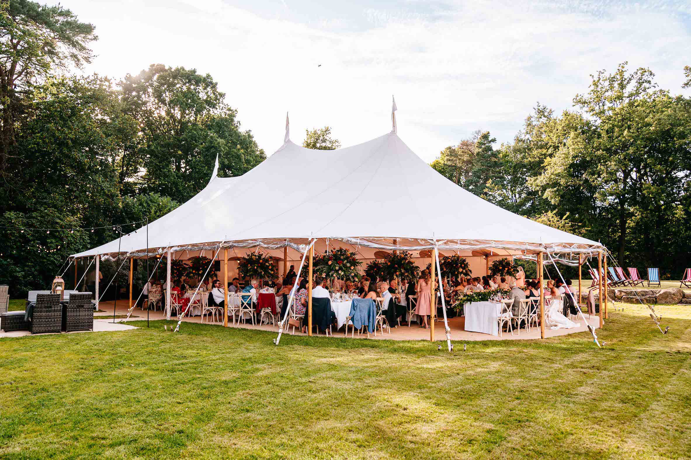 Tara & Garry Beautiful PapaKåta Sperry Tent & Naked Tipi Wedding in Virginia Water, Sarah Legge Photography; Wedding Breakfast